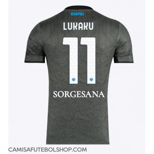 Camisa de time de futebol SSC Napoli Romelu Lukaku #11 Replicas 3º Equipamento 2024-25 Manga Curta